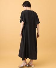 ZMEJE01158 al'aise modulation(アレーズモジュレーション) フリルスリーブフレアワンピース ダークグレー