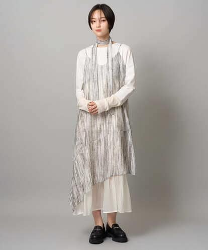 ZMEJE19099  ニュアンスレイヤードワンピース