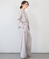 ZMJEE01170 al'aise modulation(アレーズモジュレーション) 【セットアップ対応】【洗える】フルダルダブルジャケット グレー
