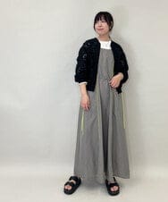 ZMJGE20098 al'aise modulation(アレーズモジュレーション) レースシアージップアップブルゾン ブラック
