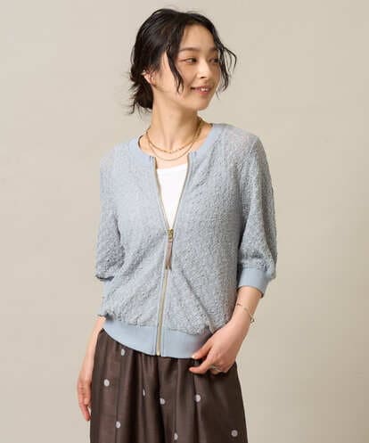 ZMJGE27120  メッシュシアーノーカラーブルゾン