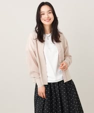 ZMJIE01109 al'aise modulation(アレーズモジュレーション) エアリーメッシュブルゾン ベージュ