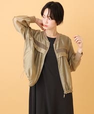ZMJJE01150 al'aise modulation(アレーズモジュレーション) シアーバルーンブルゾン ベージュ