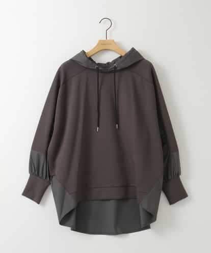 ZMKAH22099 al'aise modulation 異素材ジョイントラグランパーカー