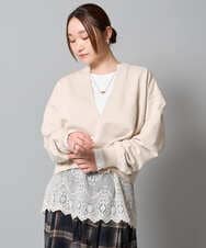 ZMKAH24150 al'aise modulation(アレーズモジュレーション) 【セットアイテム】カットソー×スウェットセットトップス アイボリー