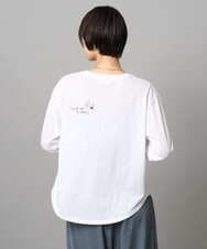 ZMKAH31110 al'aise modulation(アレーズモジュレーション) ロゴアクセントロングスリーブTシャツ アイボリー