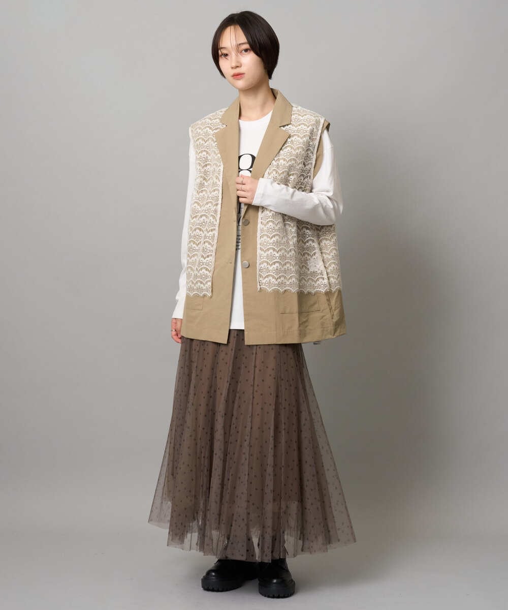 ZMKAH41080 al'aise modulation(アレーズモジュレーション) ロゴプリントロングTシャツ ホワイト