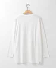 ZMKAH41080 al'aise modulation(アレーズモジュレーション) ロゴプリントロングTシャツ ホワイト