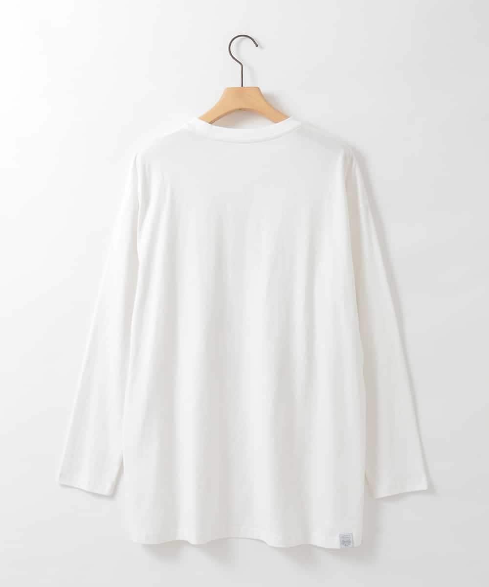 ZMKAH41080 al'aise modulation(アレーズモジュレーション) ロゴプリントロングTシャツ ホワイト