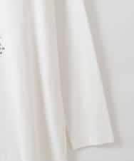 ZMKAH41080 al'aise modulation(アレーズモジュレーション) ロゴプリントロングTシャツ ホワイト