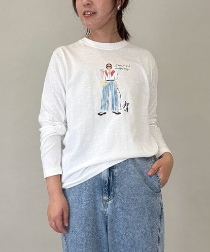 ZMKEE16090  ガールプリントロングTシャツ