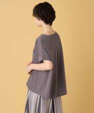 ZMKHE18079 al'aise modulation(アレーズモジュレーション) 立体ロゴオーバーシルエットTシャツ ダークグレー