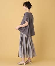ZMKHE18079 al'aise modulation(アレーズモジュレーション) 立体ロゴオーバーシルエットTシャツ ダークグレー