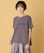 ZMKHE18079 al'aise modulation(アレーズモジュレーション) 立体ロゴオーバーシルエットTシャツ ダークグレー