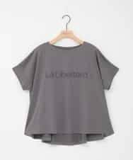 ZMKHE18079 al'aise modulation(アレーズモジュレーション) 立体ロゴオーバーシルエットTシャツ ダークグレー