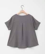 ZMKHE18079 al'aise modulation(アレーズモジュレーション) 立体ロゴオーバーシルエットTシャツ ダークグレー