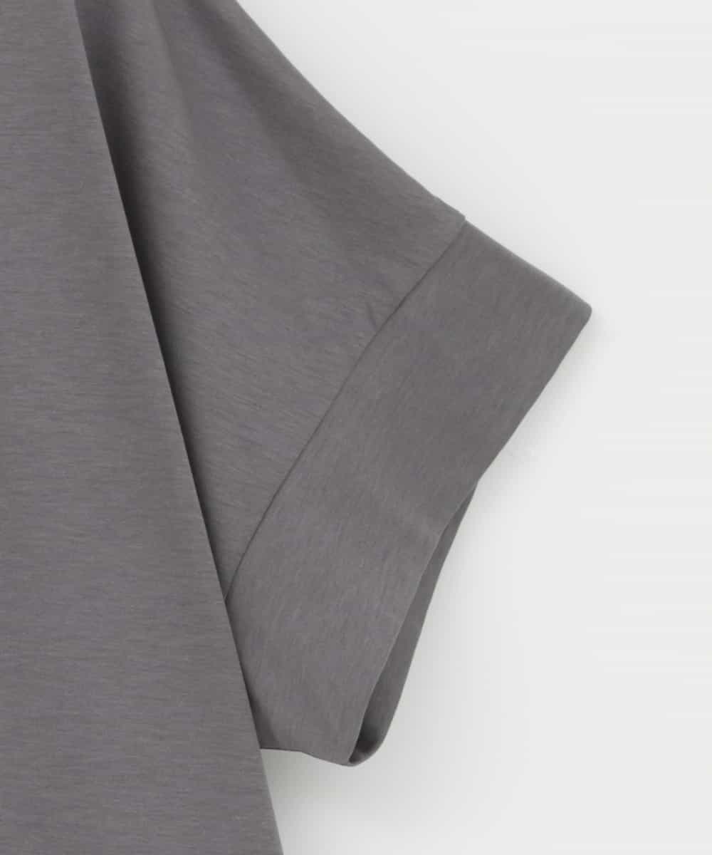 ZMKHE18079 al'aise modulation(アレーズモジュレーション) 立体ロゴオーバーシルエットTシャツ ダークグレー
