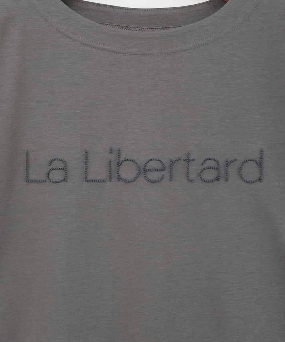 ZMKHE18079 al'aise modulation(アレーズモジュレーション) 立体ロゴオーバーシルエットTシャツ ダークグレー