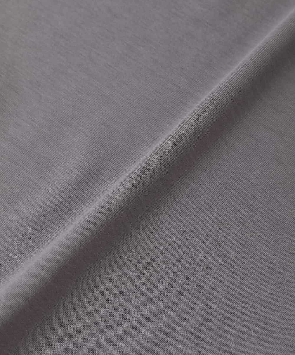 ZMKHE18079 al'aise modulation(アレーズモジュレーション) 立体ロゴオーバーシルエットTシャツ ダークグレー