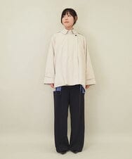 ZMLEE01105 al'aise modulation(アレーズモジュレーション) 【セットアップ対応】【洗える】フルダルワイドパンツ ネイビー