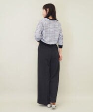 ZMLEE01105 al'aise modulation(アレーズモジュレーション) 【セットアップ対応】【洗える】フルダルワイドパンツ ネイビー