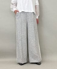 ZMLGE13160 al'aise modulation(アレーズモジュレーション) 【セットアップ対応】ツイードワイドパンツ グレー