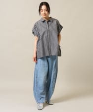 ZMLHE03150 al'aise modulation(アレーズモジュレーション) イージーカーブデニムパンツ ライトブルー