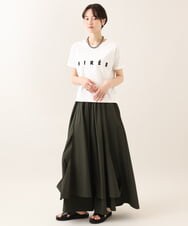 ZMLIE05160 al'aise modulation(アレーズモジュレーション) ドレープボリュームワイドパンツ カーキ