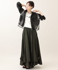 ZMLIE05160 al'aise modulation(アレーズモジュレーション) ドレープボリュームワイドパンツ カーキ