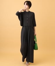 ZMLJE02160 al'aise modulation(アレーズモジュレーション) 【セットアップ】フロントタックワイドパンツ ダークグレー